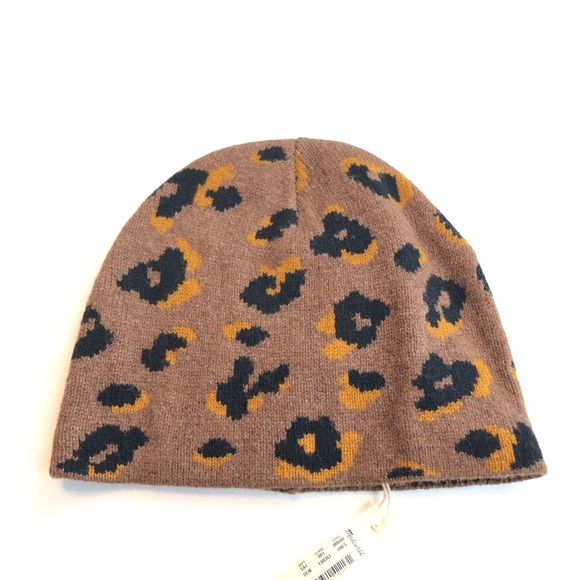 madewell leopard beanie